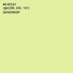 #E4F0A1 - Sandwisp Color Image