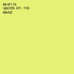 #E4F174 - Manz Color Image