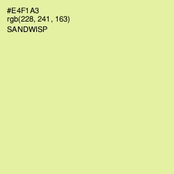 #E4F1A3 - Sandwisp Color Image