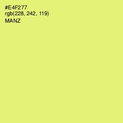 #E4F277 - Manz Color Image