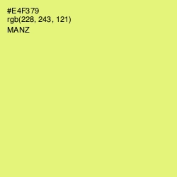 #E4F379 - Manz Color Image