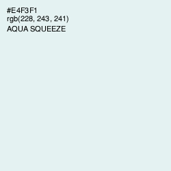 #E4F3F1 - Aqua Squeeze Color Image