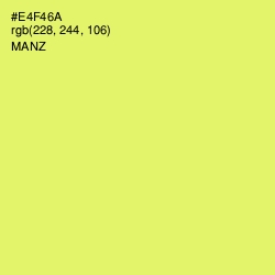 #E4F46A - Manz Color Image