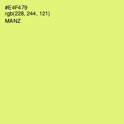 #E4F479 - Manz Color Image
