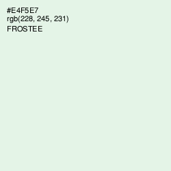 #E4F5E7 - Frostee Color Image