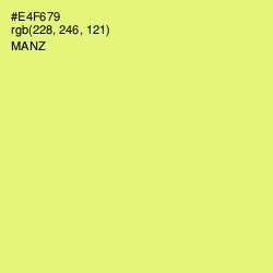 #E4F679 - Manz Color Image