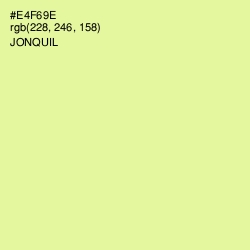 #E4F69E - Jonquil Color Image