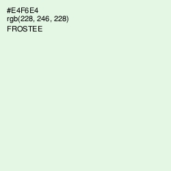 #E4F6E4 - Frostee Color Image