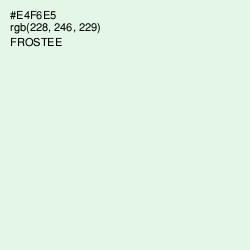 #E4F6E5 - Frostee Color Image