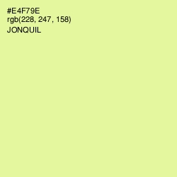 #E4F79E - Jonquil Color Image