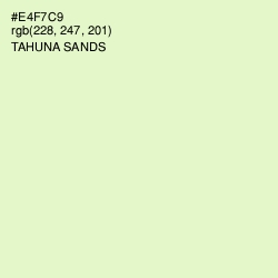 #E4F7C9 - Tahuna Sands Color Image