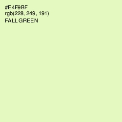 #E4F9BF - Fall Green Color Image