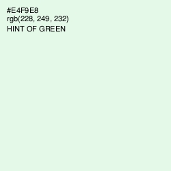 #E4F9E8 - Hint of Green Color Image