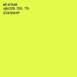 #E4FA4B - Starship Color Image