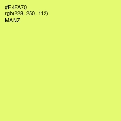 #E4FA70 - Manz Color Image
