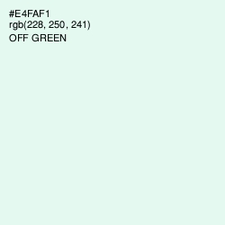 #E4FAF1 - Off Green Color Image