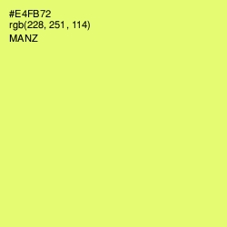 #E4FB72 - Manz Color Image