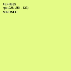 #E4FB85 - Mindaro Color Image