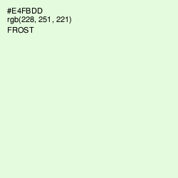 #E4FBDD - Frost Color Image