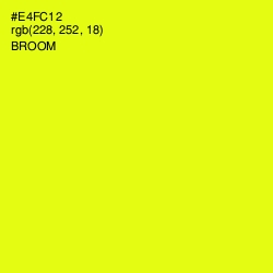 #E4FC12 - Broom Color Image