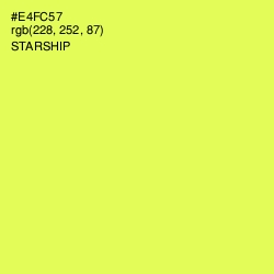 #E4FC57 - Starship Color Image