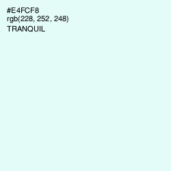 #E4FCF8 - Tranquil Color Image