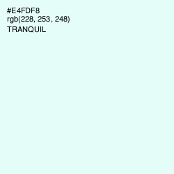 #E4FDF8 - Tranquil Color Image