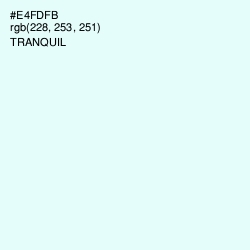 #E4FDFB - Tranquil Color Image