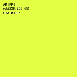 #E4FF41 - Starship Color Image