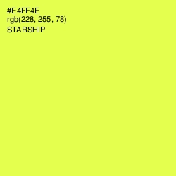 #E4FF4E - Starship Color Image