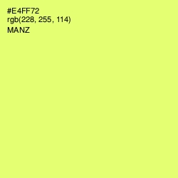 #E4FF72 - Manz Color Image