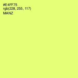 #E4FF75 - Manz Color Image