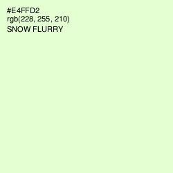 #E4FFD2 - Snow Flurry Color Image