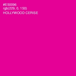 #E50096 - Hollywood Cerise Color Image