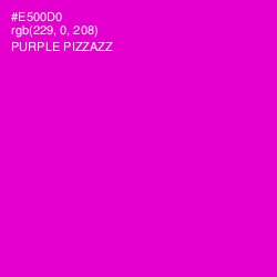 #E500D0 - Purple Pizzazz Color Image