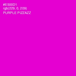 #E500D1 - Purple Pizzazz Color Image