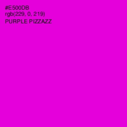 #E500DB - Purple Pizzazz Color Image