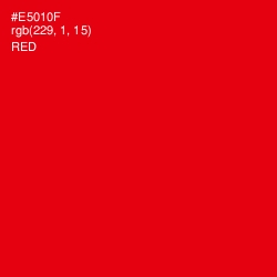 #E5010F - Red Color Image