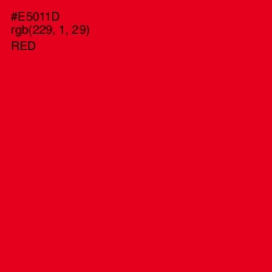 #E5011D - Red Color Image