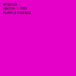 #E501C8 - Purple Pizzazz Color Image