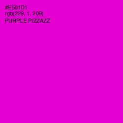 #E501D1 - Purple Pizzazz Color Image