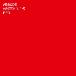 #E5020E - Red Color Image