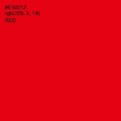 #E50212 - Red Color Image