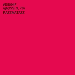 #E5094F - Razzmatazz Color Image