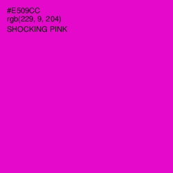 #E509CC - Shocking Pink Color Image