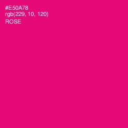 #E50A78 - Rose Color Image