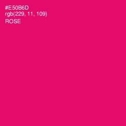 #E50B6D - Rose Color Image