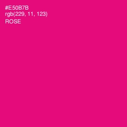 #E50B7B - Rose Color Image