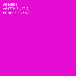 #E50BD3 - Purple Pizzazz Color Image