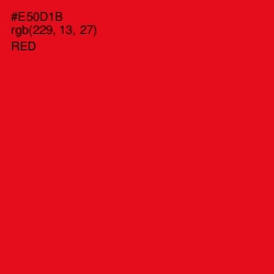 #E50D1B - Red Color Image